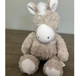 Carter's‎ Gray White Horse Plush Shaggy Swirl Baby Stuffed Animal